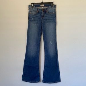 SNEAK PEEK wide leg low rise jeans SIZE 5 w 27 with light distressing